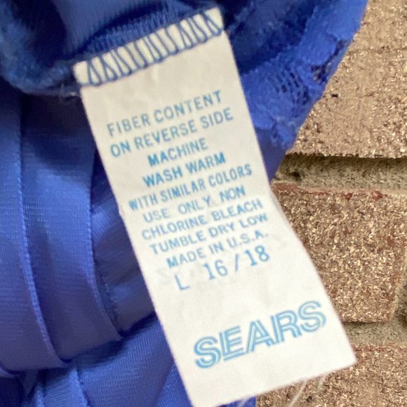 Vintage CONTEMPORARY COLLECTION Blue High Cut Nylon One Piece Nightie Lingerie - Picture 8 of 9